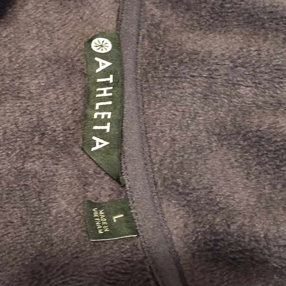 Women's Athleta cozy Karma Asymmetrical pullover sweatshirt/ sweater Sz L - Picture 11 of 16